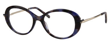Women Vista Eyeglasses: Cookies - Blue Gold - SpecSMART Eye Clinic (Diagonal View)